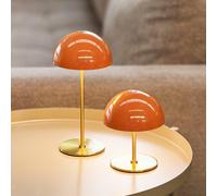 Lámpara de mesa recargable LED Along de Dyberg Larsen, naranja, juego de 2