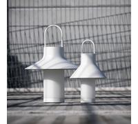 Lámpara de mesa recargable LED LOOM DESIGN Shadow Small, blanca, IP65