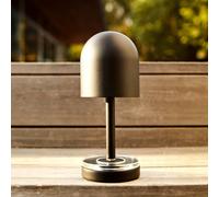 Lámpara de mesa recargable LED Luceo de AYTM, negra, IP44