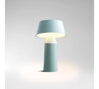 Lámpara de mesa recargable LED MARSET Bicoca azul claro