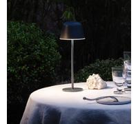 OSRAM ENDURA STYLE TABLE lámpara de exterior, 2,5W, 200lm, gris oscuro, lámpara de mesa, batería recargable, clase de protección IP54, regulación continua, función de memoria de brillo de la luz