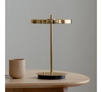 Lámpara de mesa recargable LED UMAGE Asteria Move, latón pulido, 31 cm