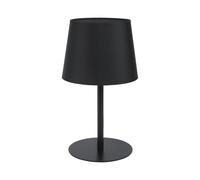Lámpara De Mesa Sencilla Negra E27 H36cm