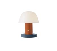 Lámpara de Mesa Setago JH27 Marrón/ Azul