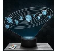 Lámpara de mesa Sistema Solar decoración colección Astronomía Planeta Espacio Idea regalo hombre mujer Sistema Solar luz nocturna adulto decoración habitación. Idea regalo hombre mujer original TOP