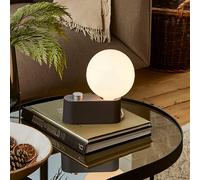 Lámpara de mesa Tala Alumina, globo, atenuable, antracita