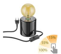 Lámpara de mesa TIPO porcelana redonda negra + lámpara LED oro máx. 818lm 3 [EEK: E]