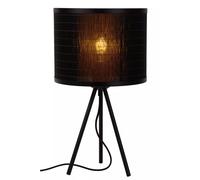 Lámpara De Mesa Tríptico De Bambú Moderno 45 Cm E27 Dormitorio Lámpara De Mesa