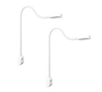 Lámpara de mesilla de noche/luz de lectura Kalb I Ilios LED con USB-C, montaje en pared y en ángulo, brazo flexible, regulable (Lote de 2 blanco)