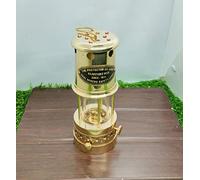 Lámpara de minero vintage de latón totalmente funcional, réplica de aceite de mina de carbón de seguridad, decoración al aire libre