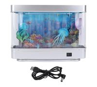 Lámpara de Movimiento de Pescado Falso de WGFOIP, Lámpara de Acuario Artificial con Medusas en Movimiento y Pescado para la Decoración del Dormitorio de Escritorio