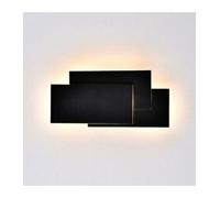 Lámpara de Muro LED 12W Wall Luz Rectangular Color Negro V-TAC VT-712 3000K