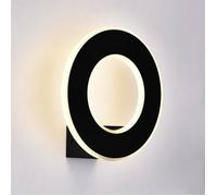 Lámpara de Muro LED 9W Wall Luz Circular Color Negro V-tac VT-710