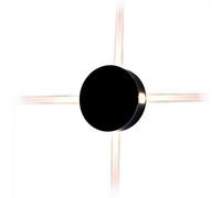Lámpara de Muro LED Negra 4W Wall Luz IP65 Forma Redondo V-TAC VT-706 3000K [EEK: Valor no aplicable]