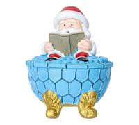 Lámpara de Navidad - Luz nocturna decorativa LED con alimentación USB con diseño de baño de burbujas de Papá Noel, iluminación ambiental para cama para sala de estar para sala de estar dormitorio