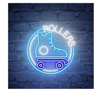 Lámpara de neón Decoración de luz neón Patines para letrero LED 35cmx33cm(E)