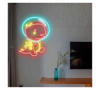 lámpara de neón Dinosaurio para letrero de neón con brillo ajustable y alimentación por para USB, 30 cm x 38(B)