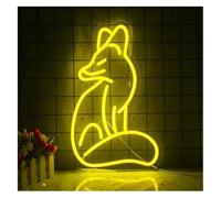 Lámpara de neón Para lámpara de neón palabra prestada Fox para letrero para pared