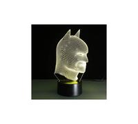 Lámpara de noche 3D IC Batman, 7 colores, cable USB, botón táctil inteligente, lámpara de mesa LED para