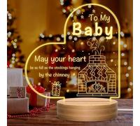 lámpara de noche 3D, regalos de luz nocturna grabada, regalos de bautismo religioso con palabras de oración, regalos de alabanza cristiana e inspiración de