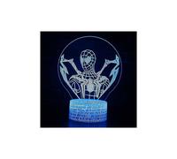 Lámpara de noche 3D Touch Spiderman, 16 colores, control remoto, regalo para niños, cumpleaños y Navidad.
