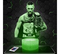 Lámpara de noche C. McGregor The Notorious MMA decoración Artes Marciales Mixtas. Idea de regalo para hombre objeto C. McGregor The Notorious MMA luz nocturna adulto deco Cuarto. Idea de regalo, TOP