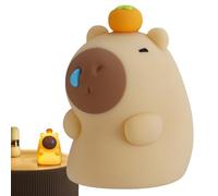 Lámpara de noche Capybara genérica | Silicona linda y flexible a 3 niveles | Lámpara de noche en forma de animal para mesa | Para oficina en casa, salón, sala de estudio, cafetería, bar camping