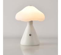 Lámpara de Noche de Madera con Forma de Hongo, inalámbrica, táctil, Regulable, Recargable por USB, portátil, de 3 Colores, con Pantalla acrílica, luz Nocturna, diseño de