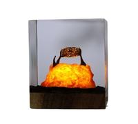 Lámpara De Noche De Resina Epoxi, Lámpara De El Señor De Los Anillos, Luz De Noche Con Adornos Hechos a Mano, Para Sala De Estar, Dormitorio Y Mesita De Noche (10 Cm)