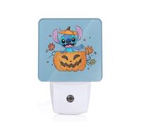 Lámpara de noche de Stitch con diseño de dibujos animados de anime, enchufable a la pared, ideal para dormitorio, baño, pasillo o cocina. Sensor