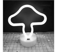 Lámpara de noche LED con letrero de neón, funciona con pilas y USB, decoración de pared para dormitorio, diseño de murciélago