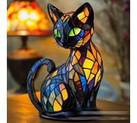 Lámpara de noche LED de gato, serie de perros de resina, luz nocturna artística, linda decoración del hogar con temática de perros, regalo divertido para el amor de los perros
