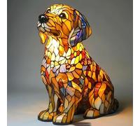 Lámpara de noche LED para perro, serie de perros de resina, luz nocturna artística, linda decoración del hogar con temática de perros, regalo divertido para el amor de los perros