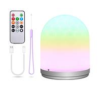 Lámpara de noche LED SZSMD con mando a distancia, lámpara de noche LED para niños, recargable, con 3 efectos curativos con 7 cambios de color, el mejor regalo para niños, amigos