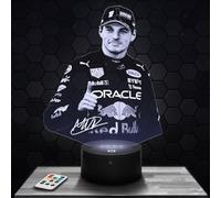 Lámpara de noche M.Verstappen Piloto F1 decoración Monoplaza de Fórmula 1. Idea de regalo para hombre objeto M.Verstappen Piloto F1 luz nocturna adulto deco Cuarto.Regalo Navidad TOP
