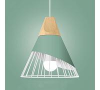 Lámpara de Noche para Dormitorio, Moderna lámpara Colgante de Madera, diseño Industrial, de Metal, E27, para Pared, Comedor, Cocina y Pasillo.
