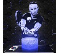 Lámpara de noche R.Nadal Roland.G Wimbledon Tennis, idea de regalo decorativa R.Garros Wimbledon Tennis Lámpara decorativa para oficina hombre Navidad para fanáticos de R.Nadal