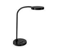 Lampara de oficina cep flex plastico led de 4w brazo flexible tactil color negro 160x600 mm