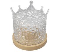 Lámpara de Ondulación de Agua, Recargable por USB de 1000 MAh, 3 Temperaturas de Color, Brillo Versátil, Efecto de Onda de Agua Giratoria Ajustable para Sala de Estar