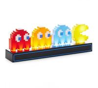 Lámpara de Pac-Man y fantasmas, figura coleccionable de Pac-Man, luz nocturna USB activada por voz