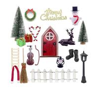 Lámpara de parafina de Navidad para niños, juego de simulación para niños, modelo de muebles de rol, juguete vintage, banco de juegos, accesorios realistas