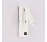 Lámpara de Pared, Accesorio Moderno de Iluminación de Lámpara de Pared Led 3W, Pared de Lado de Cama Interior con Puertos de Carga Usb para Leer la Luz Del Pasillo de la Escalera de la Habitación Del