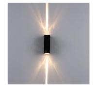 Lámpara de pared Accesorios de iluminación exterior Montaje en pared, luces de pared LED integradas hacia arriba y hacia abajo Luces de porche interior Lámparas de pared para exteriores de aluminio