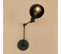 Lámpara de Pared Ajustable Estilo Vintage con Brazo Largo - Compatible con Casquillo E26/E27 para iluminación de decoración del hogar