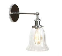 Lámpara de Pared Americana Simple Moderna lámpara de Pared Europea Interior mesita de Noche Sala de Estar Frente al Espejo Pasillo balcón decoración Regalo luz de Pared Ajustable Hierro negr