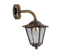 Lámpara De Pared Antiguo De Latón Rústico IP43 Linterna Casa Patio LEROS