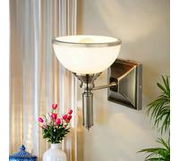 Lámpara De Pared Antiguo En Latón Estilo Jugendstil ZEUS Para Pasillo Y Escalera