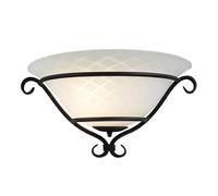 Lámpara De Pared AUSTEN Casa De Campo Metal Vidrio B:37cm E27 Luz Pasillo Sala