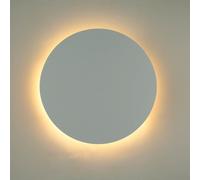 TK Lighting Aplique de pared Lunia New, blanco, Ø 40 cm