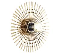 Lámpara de pared brillante Mendoza elegante lámpara de pared dorada y moderna